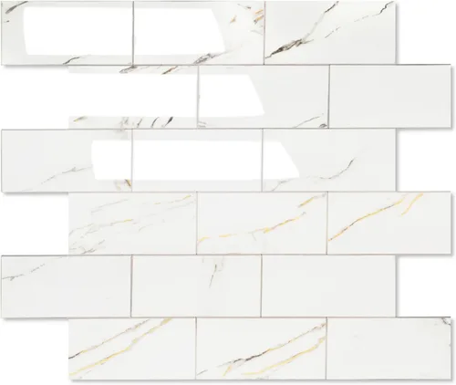 Vista 14 de 1 paquete de azulejo autoadhesivo para salpicadero de 12"x12" de PVC para pared, azulejo autoadhesivo para salpicadero de cocina, azulejo de baño