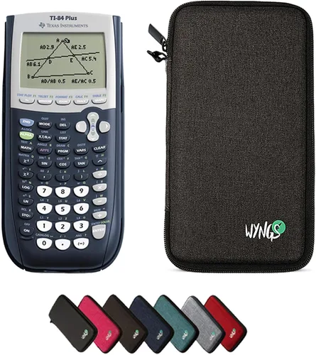 Vista 11 de Calculadora gráfica TI 84 Plus + funda protectora WYNGS color negro