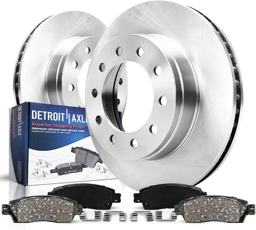 Vista 35 de Detroit Axle - Kit de freno delantero para Toyota RAV4 Prius V Lexus HS250h Scion xB Rotores de freno de disco de 10.83 pulgadas Pinza de freno