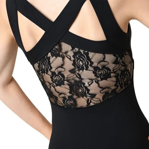Vista 3 de Danz N Motion By Danshuz Girls Lace Back Leotard 2403c