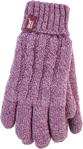 Vista 3 de HEAT HOLDERS - Conjunto de gorro y guantes térmicos de invierno para mujer con aislamiento polar para exteriores