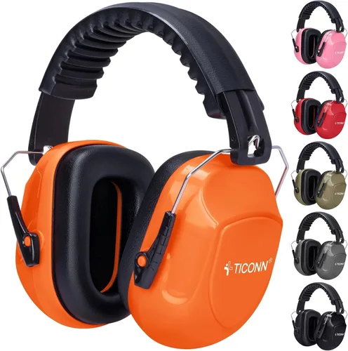 Vista 14 de TICONN Noise Cancelling Ear Muffs for Adults, SNR 33dB Hearing Protection, Adjustable Safety Earmuffs for Construction