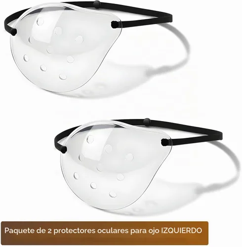 Vista 8 de Protector ocular para cirugía de cataratas, paquete de 2 parches médicos con correa ajustable para la cabeza para dormir después de cataratas