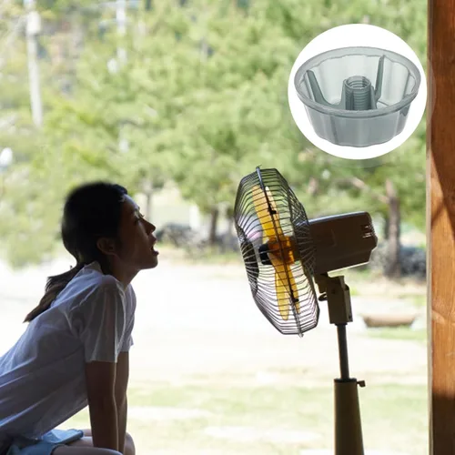 Vista 2 de Angoily 5 tapas de tuerca de ventilador para ventiladores de techo fáciles de instalar, tapas de plástico para fijación de cuchillas, compatibilidad