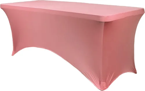 Vista 65 de YOUR CHAIR COVERS - Fundas rectangulares de elastano para mesas de 4 pies, manteles ajustados para eventos de boda, decoraciones de patio, tela Negro