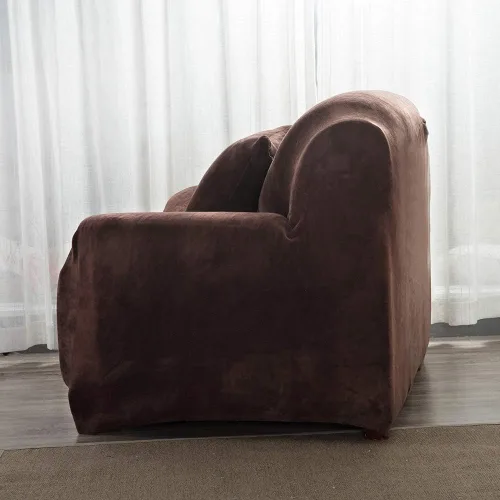 Vista 4 de ele ELEOPTION Fundas de sofá biplaza de alta elasticidad para sofá de 2 cojines, fundas de sofá biplaza para protector de muebles, juego de sofá