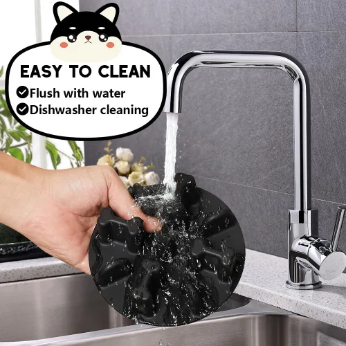 Vista 7 de Rompecabezas antiasfixia de silicona suave para perros, compatible con cuencos elevados regulares para perros