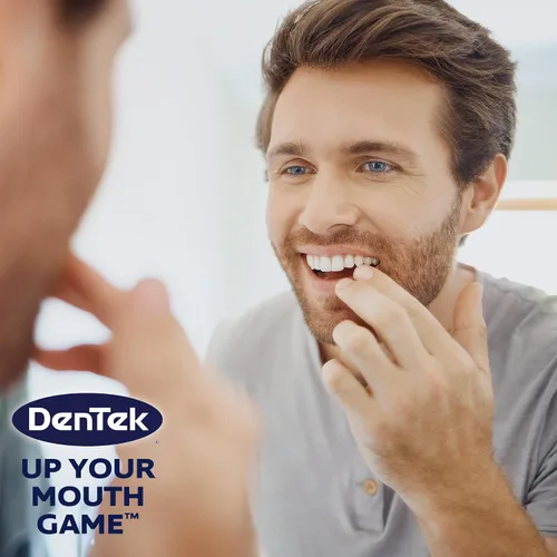 Vista 7 de DenTek Complete Clean - Púas de hilo dental de fácil alcance, sin romper y sin triturar, 75 unidades (el paquete puede variar) Dental Flossers