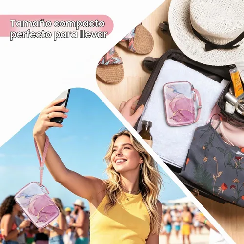 Vista 5 de FINTIE Funda para impresora HP Sprocket Select/Sprocket Plus Smartphone Dreamy Marble
