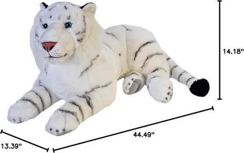 Vista 9 de Wild Republic Jumbo - Animal gigante de peluche, Talla Tiger, 30