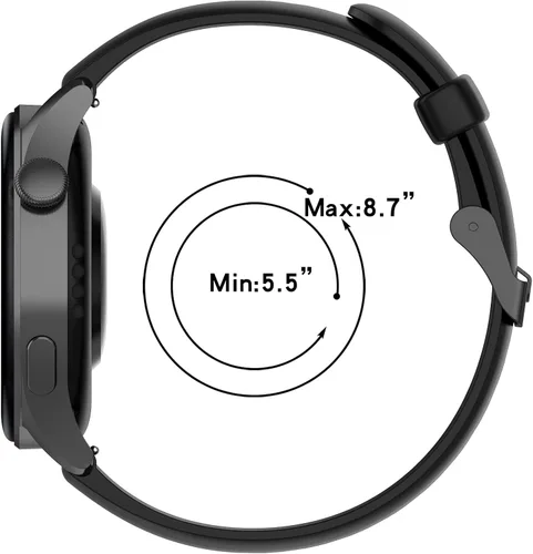 Vista 2 de Compatible con Letsfit IW1 EW1 Correa de repuesto para mujer y hombre, correa de reloj inteligente suave transpirable de 0.866 in compatible
