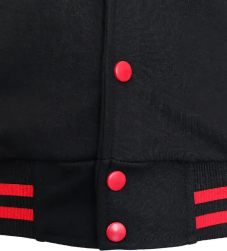 Vista 5 de BCPOLO Chaqueta de béisbol con capucha Chaqueta de béisbol Varsity Chaqueta de algodón Letterman