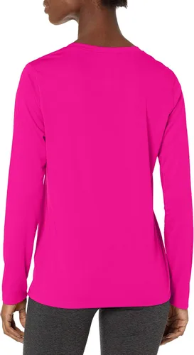 Vista 3 de Hanes Camiseta deportiva Cool Dri Performance de manga larga para mujer
