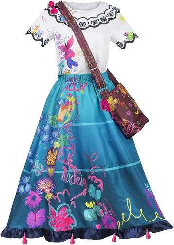 Vista 2 de Disfraz unisex de Bruno para cosplay, vestido de Mirabel para adultos, vestido de Isabela Madrigal, vestido de princesa para mujeres y niñas