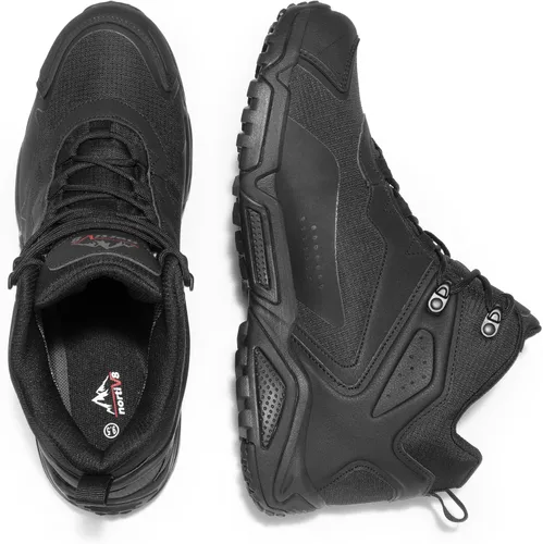 Vista 6 de NORTIV 8 Botas de senderismo impermeables para hombre, ligeras, a medio tobillo, botas de senderismo para exteriores