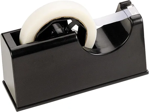 Vista 6 de Officemate Dispensador de cinta resistente 2 en 1 con núcleo de 1 pulgada y 3 pulgadas, negro (96699)