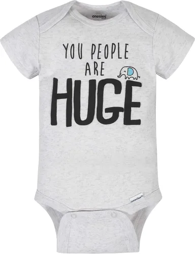 Vista 2 de Onesies Brand Paquete de 8 mamelucos unisex de manga corta para bebé