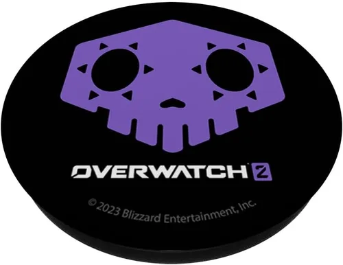 Vista 2 de Overwatch 2 Sombra Damage Hero Center Icon PopSockets Standard PopGrip