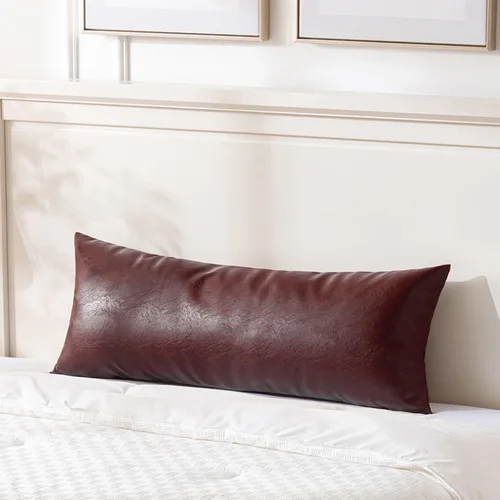 Vista 15 de Fancy Homi - Paquete de 2 fundas de almohada decorativas negras estilo boho de cuero sintético de 16 x 16 pulgadas para sala de estar, sofá, cama