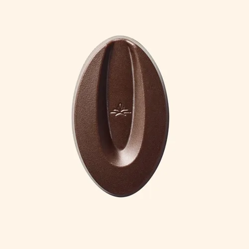 Vista 3 de Valrhona Discos de chocolate negro para hornear francés prémium (cincas). EQUATORIALE 55% de cacao. Fácil de derretir y templar. Cremosos