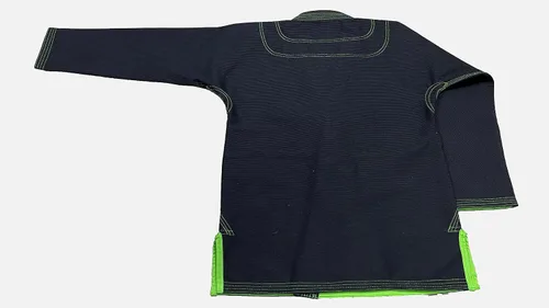 Vista 5 de Bjj Gi Jiu Jitsu Con Puntada Verde Bjj Gi Jiu Jitsu Kimonos Gi 100% Algodón Perl Tejido 450GSM