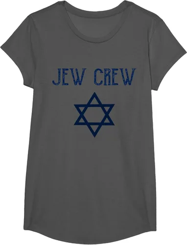 Vista 48 de Camiseta Jew Crew Jewish Star, gris, S