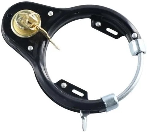 Vista 3 de Leadigol Cerraduras de bicicleta de acero con llave,Cerradura de bicicleta de bicicleta portátil para bicicleta,Cerradura de rueda de ciclismo