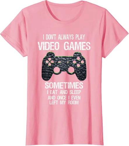 Vista 17 de Funny Gamer Video Games - Camiseta para niños y adolescentes, ajuste clásico, color negro, mezcla de algodón, Negro