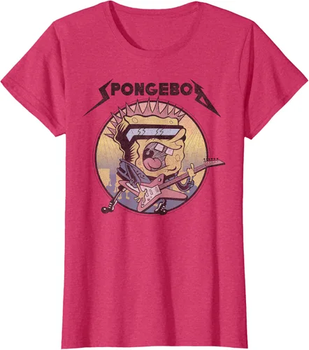 Vista 6 de SpongeBob SquarePants Camiseta de manga corta Heavy Metal Rock