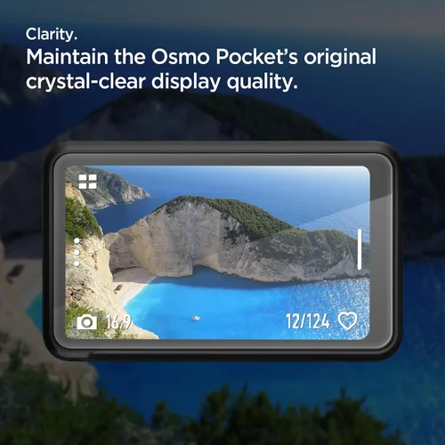 Vista 4 de Spigen Protector de pantalla de vidrio templado [GlasTR Slim] diseñado para DJI Osmo Pocket 3/DJI Osmo Pocket 4 [2 unidades] – Protector de pantalla