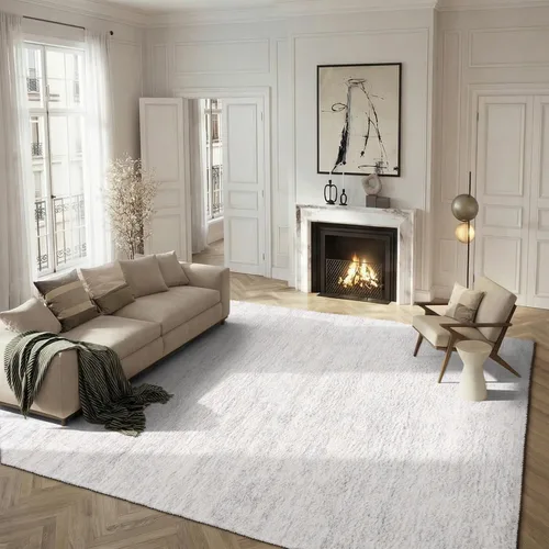 Vista 38 de SAFAVIEH Berber Shag Collection - Tapete para pasillo, 2 x 6 pies, color gris y marfil, diseño moderno, no desprende pelusa y de fácil cuidado, 1.2