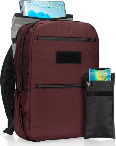 Vista 8 de Xtreme Sight Line ~ Xecutive Transport Faraday Backpack ~ Removable Signal-Blocking Laptop Sleeve ~ Carry-On Travel Friendly ~ Mil-Spec 1000D Nylon