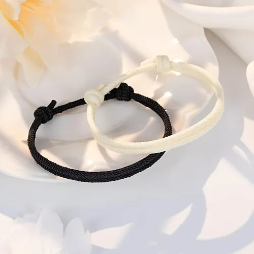 Vista 4 de UNGENT THEM Pulseras para parejas para mis hombres, novio, novia, mi amor, alma gemela, prometido, aniversario, día de San Valentín, cumpleaños