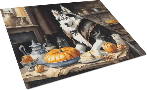 Vista 98 de Caroline's Treasures DAC1720LCB Affenpinscher - Tabla de cortar de vidrio con calabazas para cocina de otoño, grande, decorativa, de vidrio