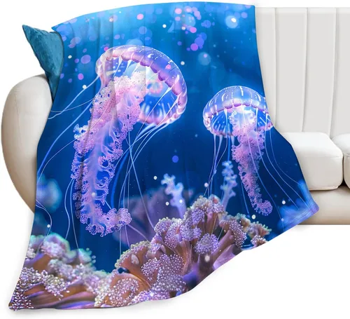 Vista 14 de Manta de pesca con bandera estadounidense, manta suave, cálida, acogedora, mullida, de felpa, regalos para niñas y mujeres, ligera, franela