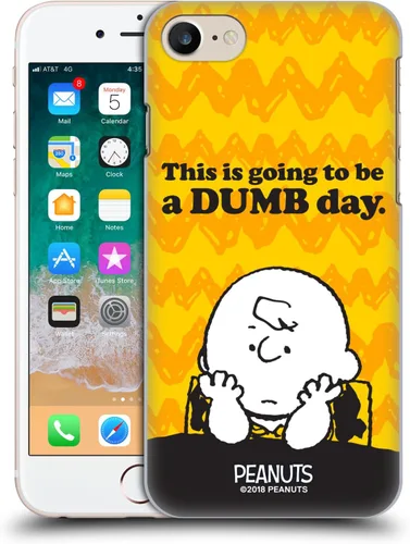Vista 60 de Carcasa rígida para iPhone 7 y iPhone 8, diseño de cacahuetes, color marrón