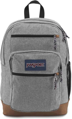 Vista 35 de JanSport Mochila genial con funda para laptop de 15 pulgadas, mochila grande para computadora con 2 compartimentos, correas ergonómicas, Negro