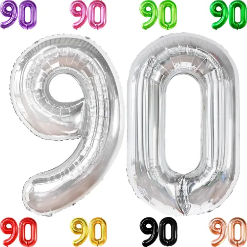 Vista 9 de KatchOn Globo verde oscuro del número 90 de 40 pulgadas