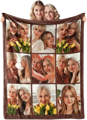Vista 24 de Envía al Día Siguiente Manta Personalizada con Imagen para Mi Esposa Manta Foto Personalizada Regalo de Boda para Pareja Día de San Valentín
