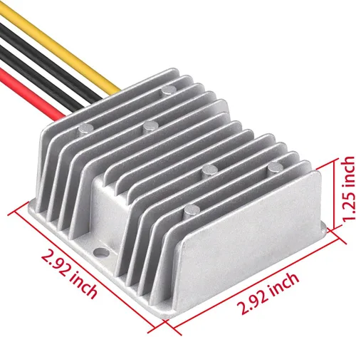 Vista 5 de DC 8V-40V a 13.8V 10A Convertidor automático Buck Boost Regulador reductor de voltaje, convertidor impermeable regulado DC fuente de alimentación