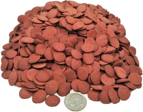 Vista 4 de Obleas pequeñas de hundimiento ultra color de 0.472 in a 1/2 pulgada para peces de fondo, camarones, caracoles, cangrejos, cangrejos de río, todos