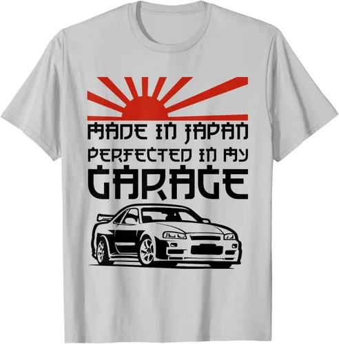 Vista 21 de JDM Japan Motorsport Tuning Car - Camiseta de los años 90, Blanco, S