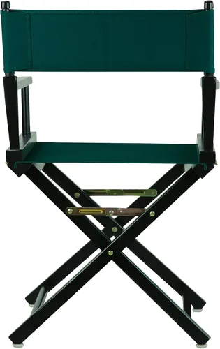 Vista 4 de Casual Home - Silla de director de 18 in, marco negro, con lona color verde cazador.