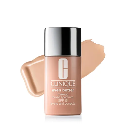 Vista 21 de Clinique Even Better Makeup Liquid Foundation SPF 15 With Vitamin C For Dry + Oily Combination Skin Types Medium Coverage + Natural Finish Evens