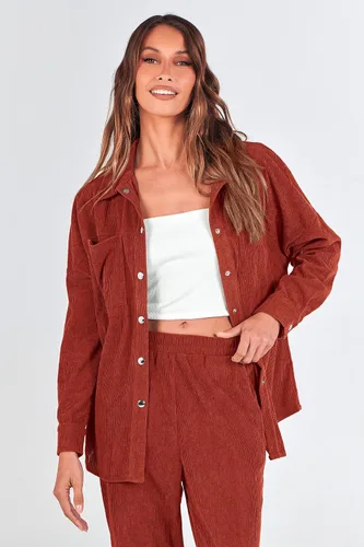 Vista 4 de PRETTYGARDEN Womens 2 Piece Long Sleeve Corduroy High Waist Tracksuit