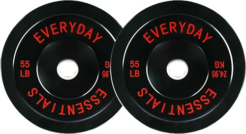 Vista 13 de Fitvids Placas de Tope Olímpicas de 2 Pulgadas, Placas de Peso Perfectas para Levantamiento de Pesas y Entrenamiento de Fuerza, Múltiples Pesos
