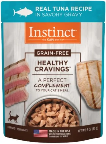 Vista 10 de Instinct Healthy Cravings, Receta sin granos con pollo real, comida húmeda natural para gatos, suplemento por Nature's Variety, 3 onzas