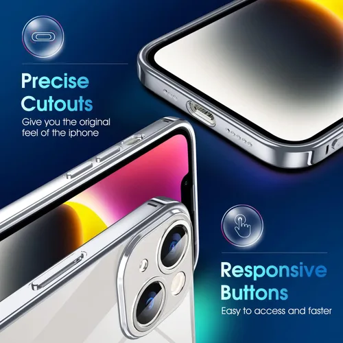 Vista 60 de Supdeal Funda cristalina transparente para iPhone 11, [No se amarillea] [Protección de la cámara] [Probado contra caídas de grado militar] Funda
