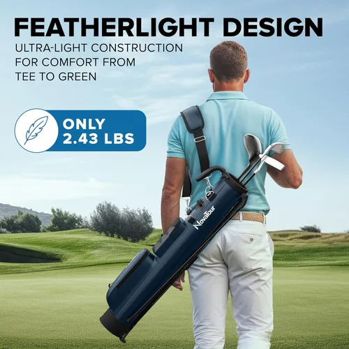 Vista 7 de Bolsa de soporte de golf, ultra ligera, pequeña bolsa de golf para par 3 y campos ejecutivos