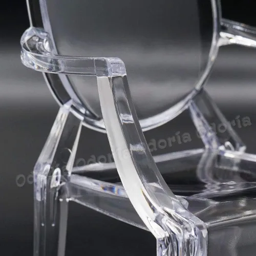 Vista 4 de Odoria Silla fantasma miniatura 1/6 accesorios para muebles de casa de muñecas